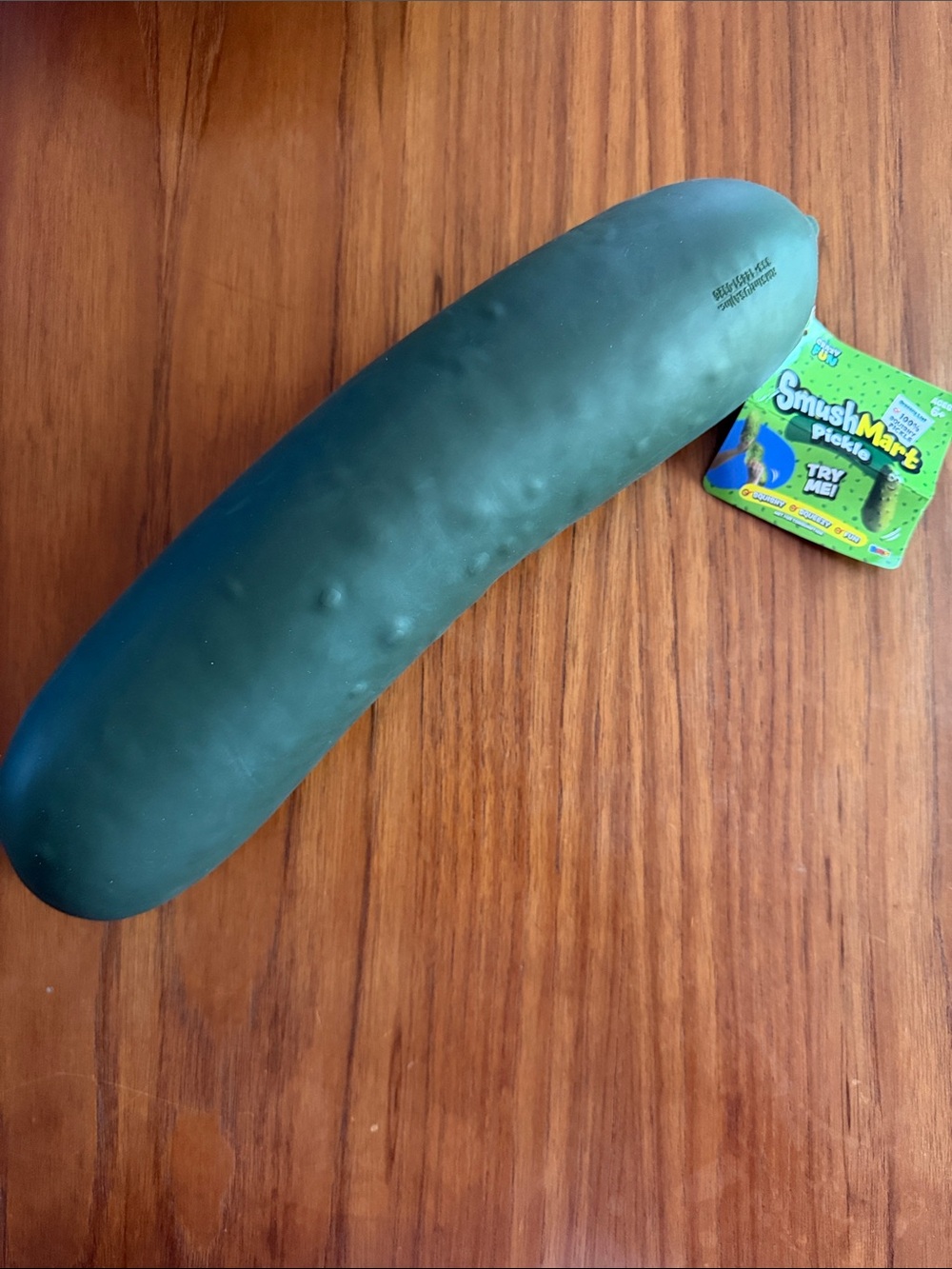 SmushMarts Pickle Squishy Toy - Dark Green